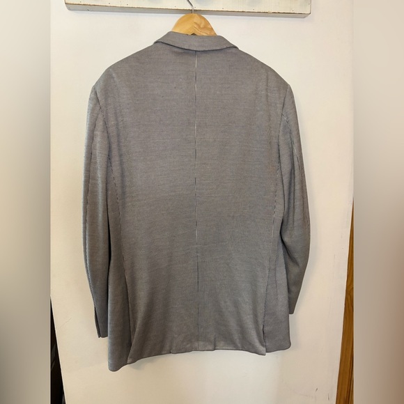 Ermenegildo Zegna Silk Cotton Striped Stretch Sport Coat - Picture 6 of 12